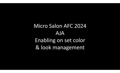 Micro Salon 2024 - Présentation AJA Video Systems