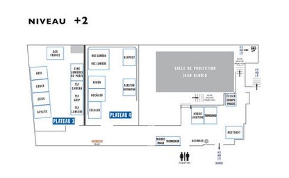 Micro Salon AFC 2016 - Plan du niveau +2 (2e étage)