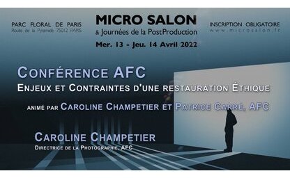 Conférence AFC, Micro Salon 2022, Enjeux et contraintes d'une restauration éthique.