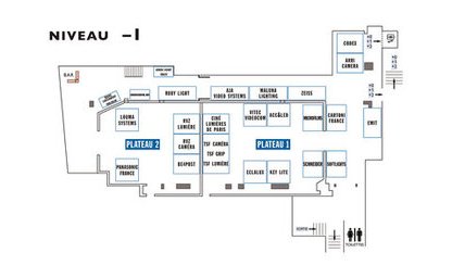 Micro Salon AFC 2017 - Plan du niveau -1 (sous-sol)
