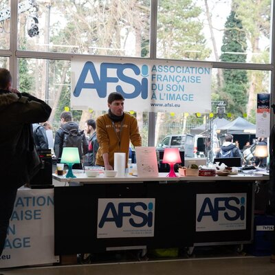 Le stand de l’AFSI sur l’Espace Son
 - Photo Lola Cacciarella

