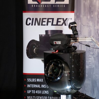 Système gyrostabilisé Cineflex GSS sur le stand XD motion
 - Photo Pauline Montagne

