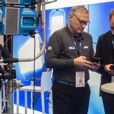 Sur le stand ARRI
 - Photo Marc Salomon

