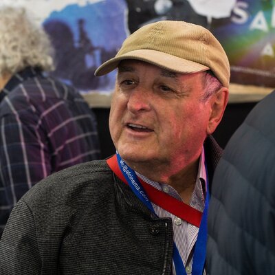 Jean-Claude Larrieu sur le stand AFC
 - Photo Marc Salomon

