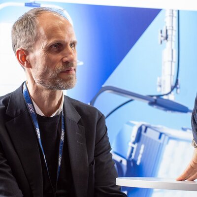 Michael Huelskemper sur le stand ARRI
 - Photo Marc Salomon

