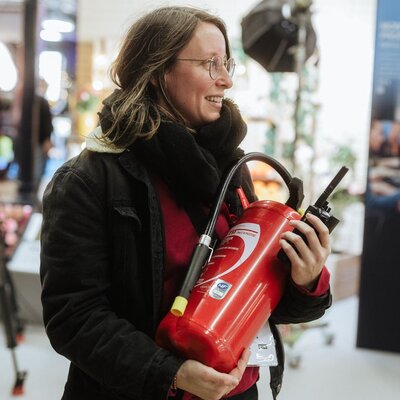 Clémentine Lamarre ou la régie en veille en cas d’incendie
 - Photo Katarzyna Średnicka

