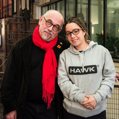 Eric Vaucher et Ileana Leyva, aimablement habillée par Hawk
 - Photo Romain Mathieu

