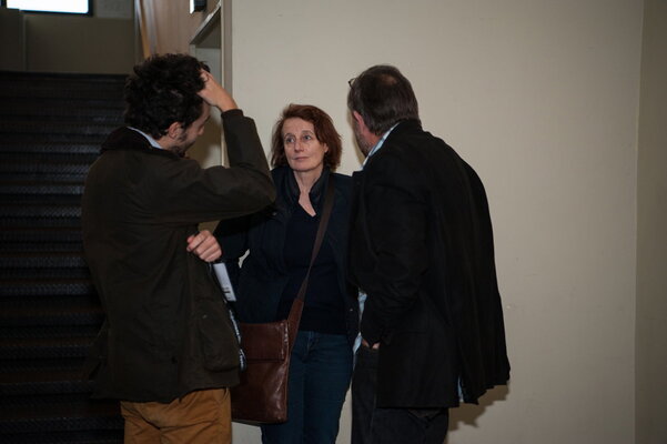 Discussion entre Julien Roux, Caroline Champetier et Thierry Beaumel
 - Photo Pauline Maillet

