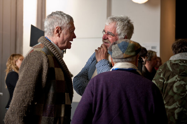 Pierre-William Glenn converse avec Richard Andry
 Photo Pauline Maillet
