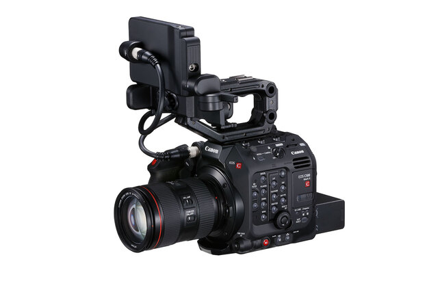 Caméra Canon EOS C500 Mark II et zoom Canon EF 24-105 mm

